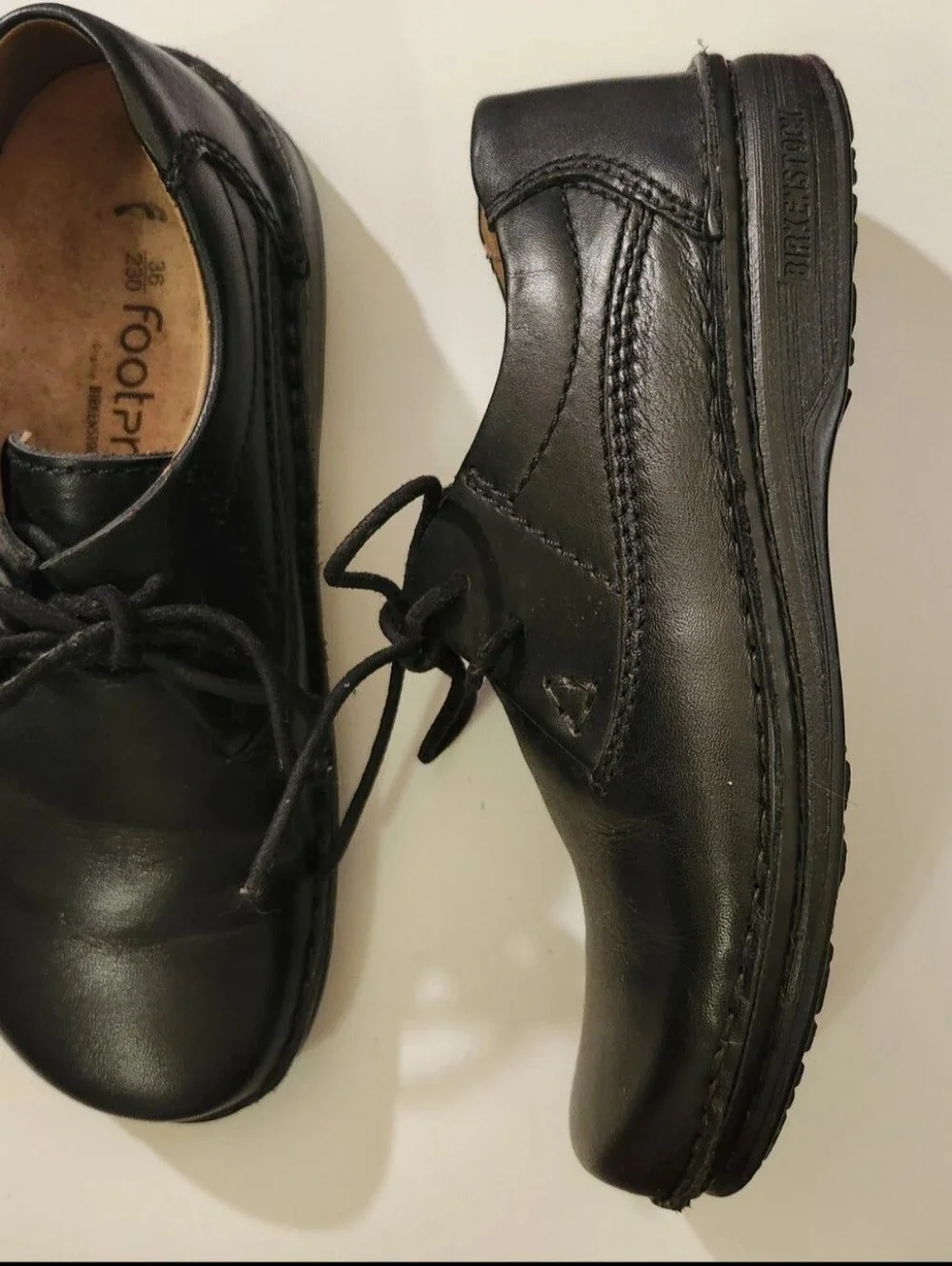 Vintage Birkenstock Black‎ Memphis Leather Oxford Shoes - 36EU / 5
